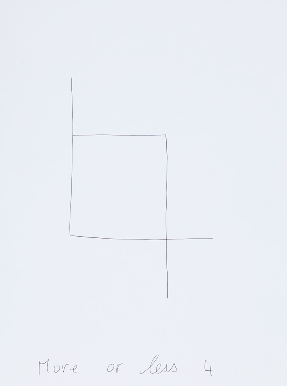 Claude Closky, ‘More or Less 4 (l),’ 2015, black ballpoint pen on paper, 40 x 30 cm.